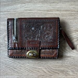 Vintage Tooled Leather Mexico Wallet